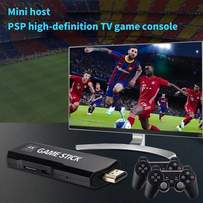 Pocket TV Game Console HD Home Arcade PSP Wireless Handle 3D Game Toys