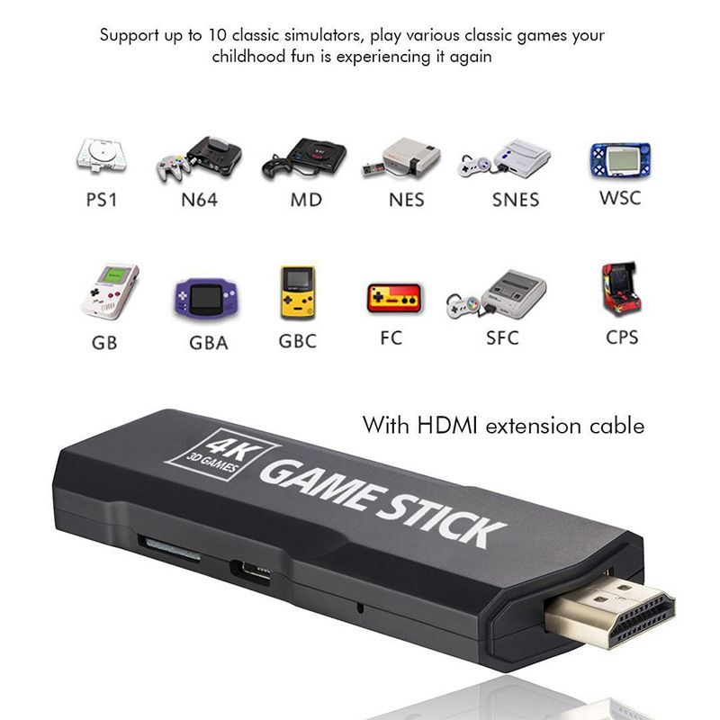 Pocket TV Game Console HD Home Arcade PSP Wireless Handle 3D Game Toys