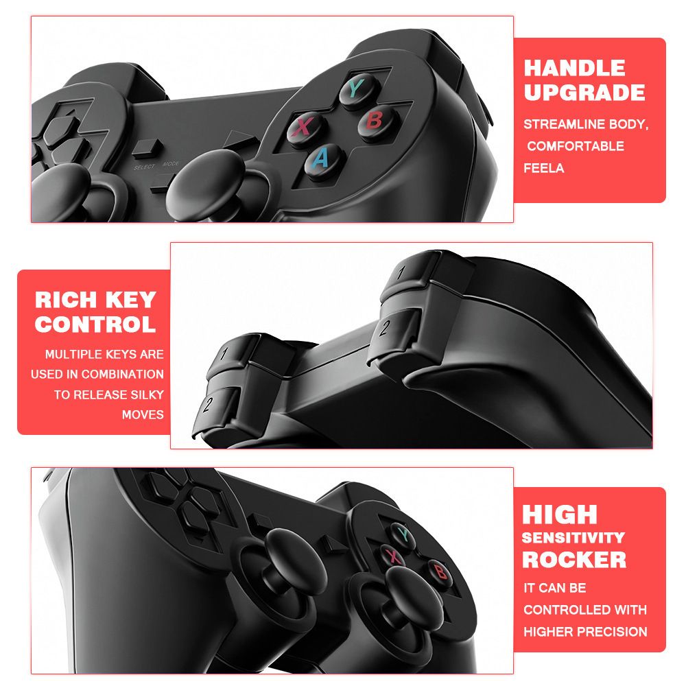 Pocket TV Game Console HD Home Arcade PSP Wireless Handle 3D Game Toys