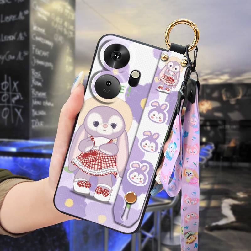 Cover Case for Itel P55+ (Plus) 6.6'' Phone Case with Adjustable Strap Neck Lanyard Fashion Cover