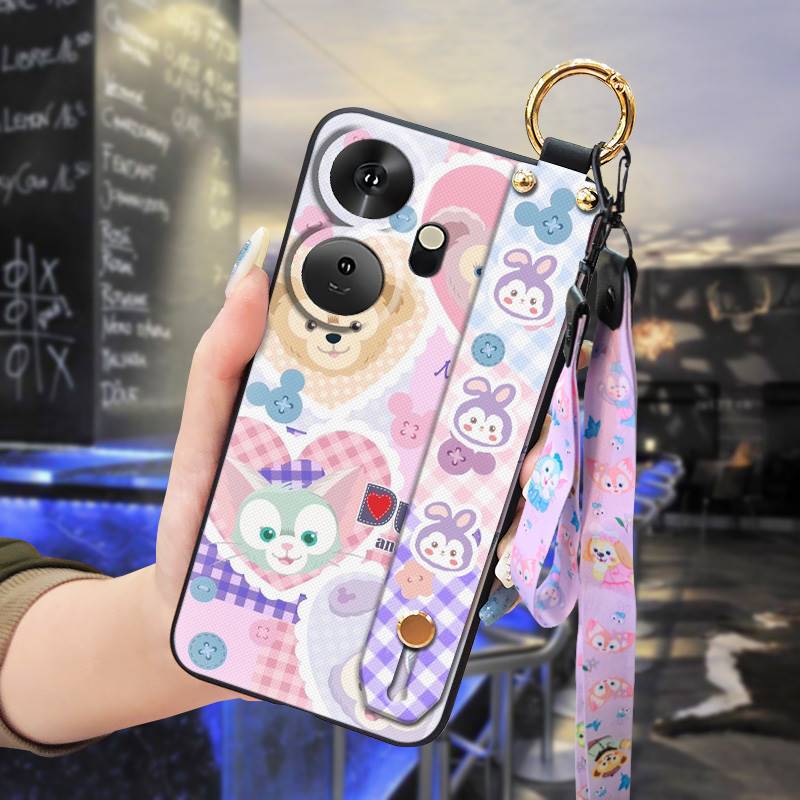 Cover Case for Itel P55+ (Plus) 6.6'' Phone Case with Adjustable Strap Neck Lanyard Fashion Cover