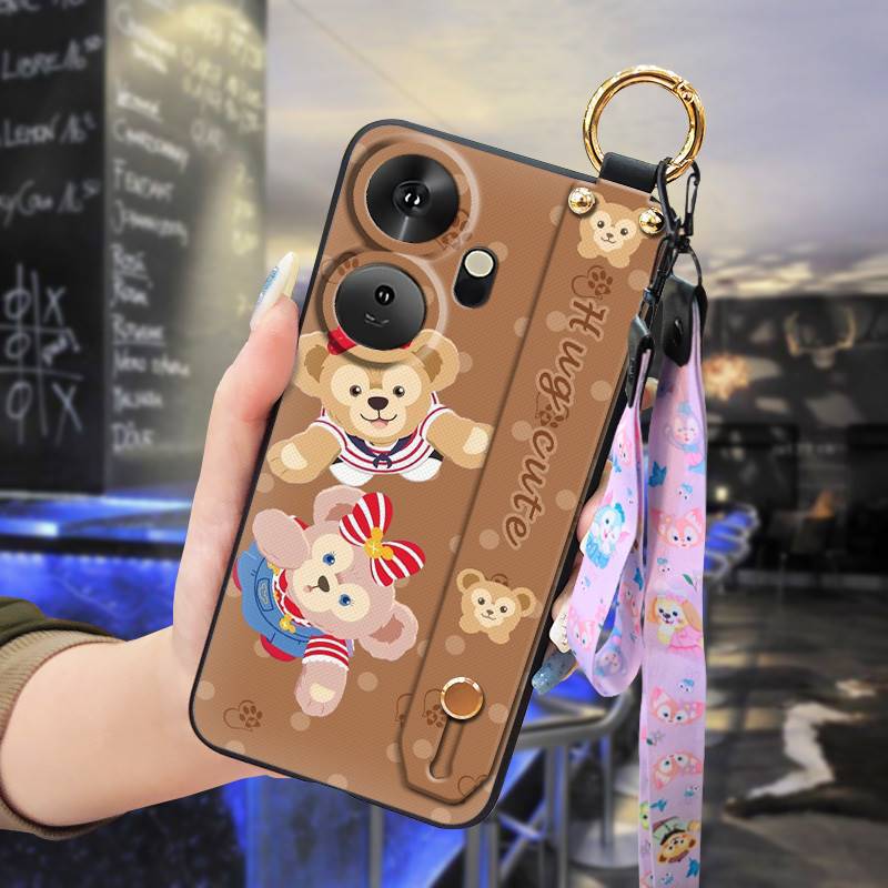 Cover Case for Itel P55+ (Plus) 6.6'' Phone Case with Adjustable Strap Neck Lanyard Fashion Cover