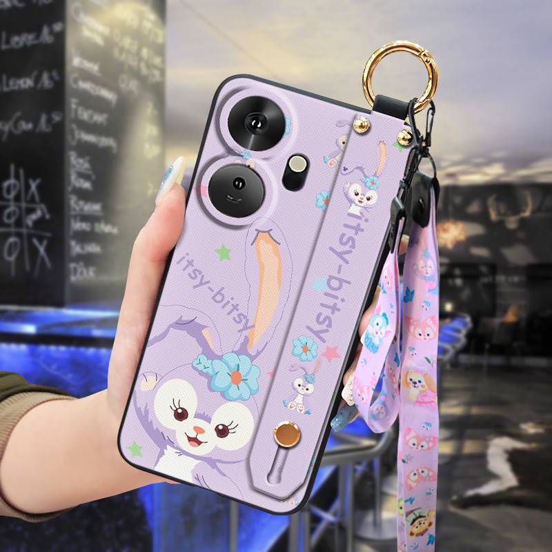 Cover Case for Itel P55+ (Plus) 6.6'' Phone Case with Adjustable Strap Neck Lanyard Fashion Cover