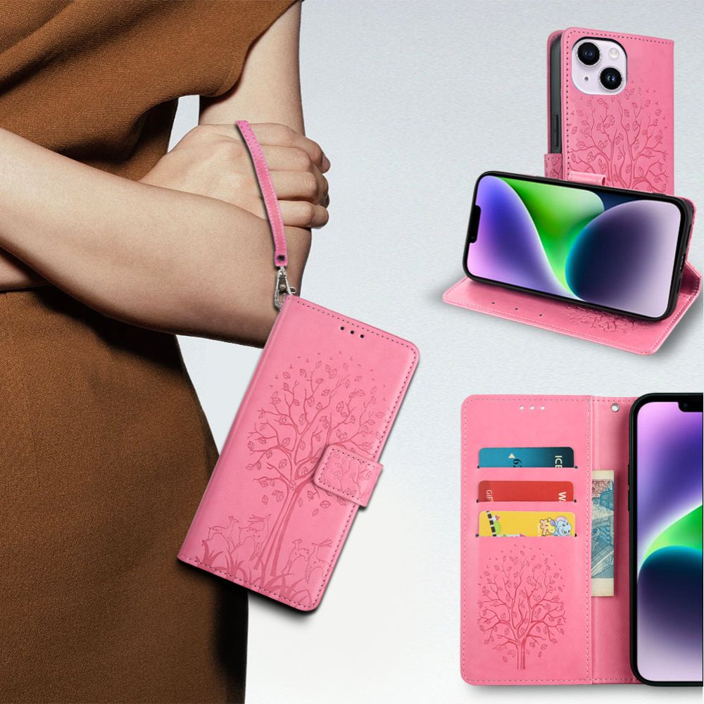 Wallet Leather Cover For Huawei Pura 70, Magnetic Closure with Hand Strap