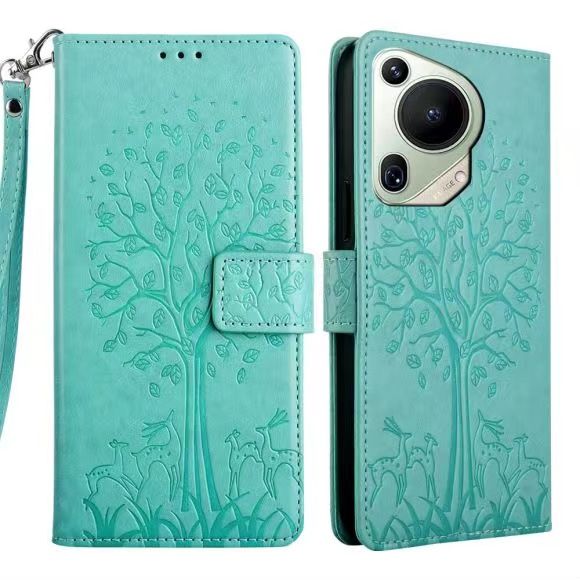 Wallet Leather Cover For Huawei Pura 70 Ultra , Magnetic Closure with Hand Strap