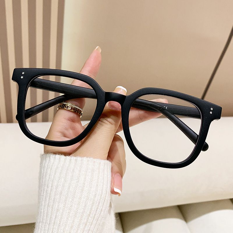 New TR90 Large Frame Eyeglasses Frame Fashion Flat Glasses Men and Women Anti-blue Light Glasses Myopia Glasses