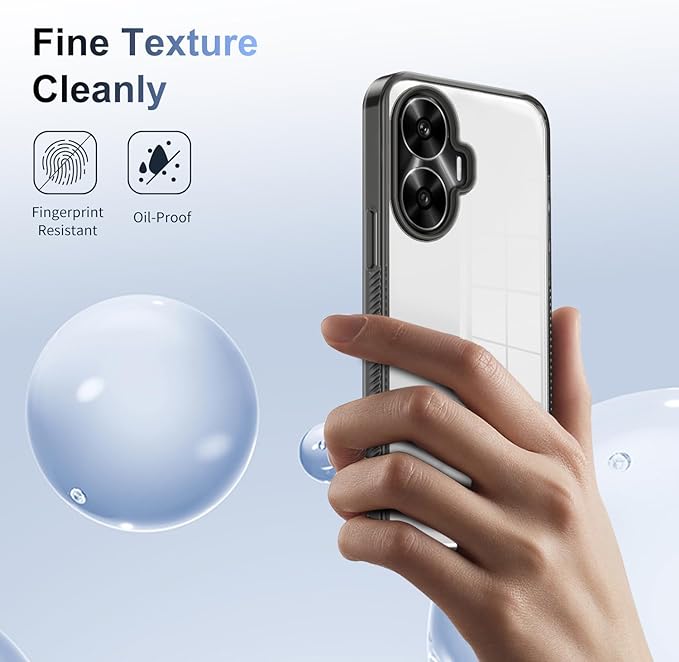 Phone Case For OPPO Realme C55, Hard Acrylic PC, Ultra Thin Protective Back Cover, Anti-Scratch Shock Absorbing Cover Compatible with Realme C55