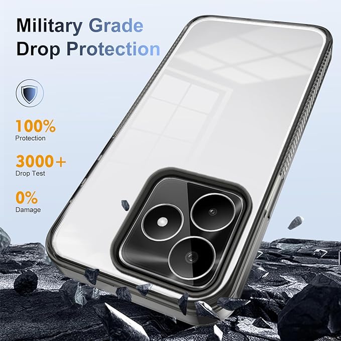 Phone Case For OPPO Realme Note 50/ Realme C53/ Realme C51/Realme Narzo N53, Hard Acrylic PC, Ultra Thin Protective Back Cover, Anti-Scratch Shock Absorbing Cover