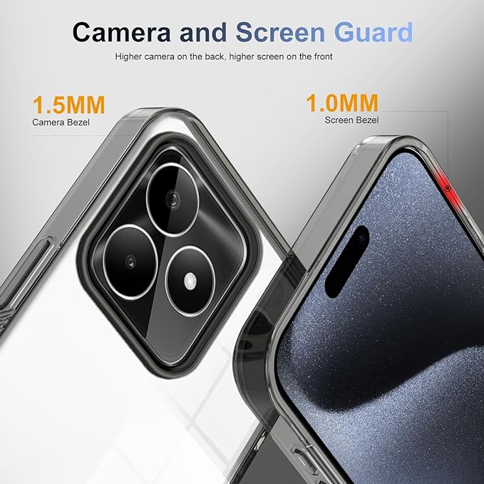 Phone Case For OPPO Realme Note 50/ Realme C53/ Realme C51/Realme Narzo N53, Hard Acrylic PC, Ultra Thin Protective Back Cover, Anti-Scratch Shock Absorbing Cover