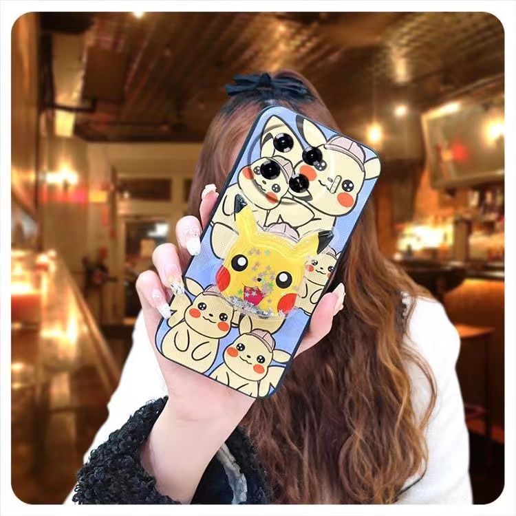 Phone Case for [ Tecno Spark 20 Pro+/Spark 20 Pro Plus ] Cute Fashion Silicona Shockproof Cover with Pop Socket Stand