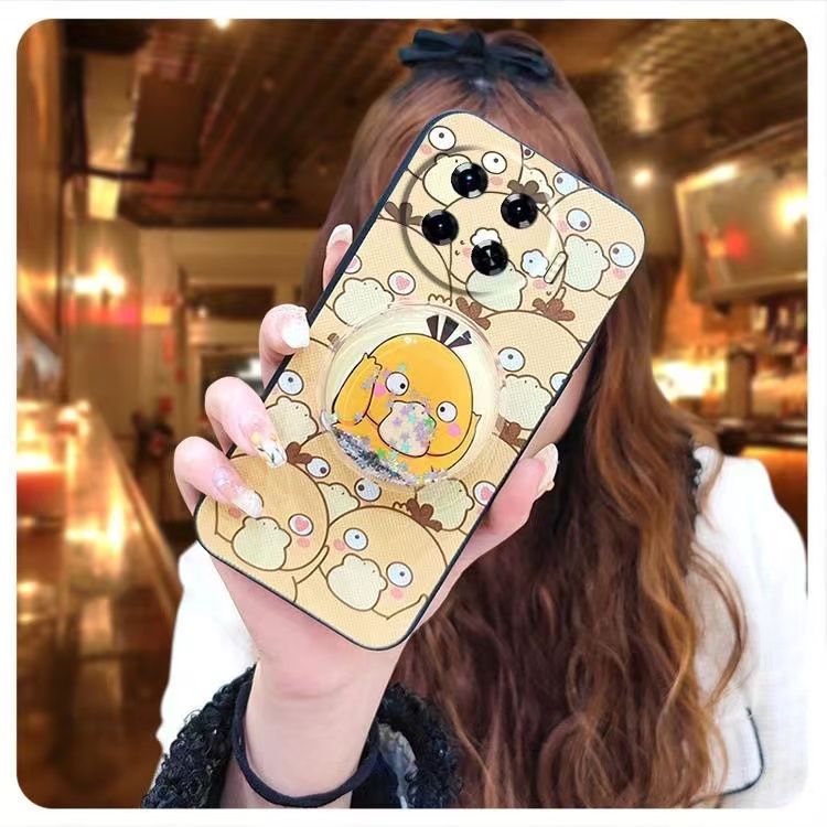 Phone Case for [ Tecno Spark 20 Pro+/Spark 20 Pro Plus ] Cute Fashion Silicona Shockproof Cover with Pop Socket Stand