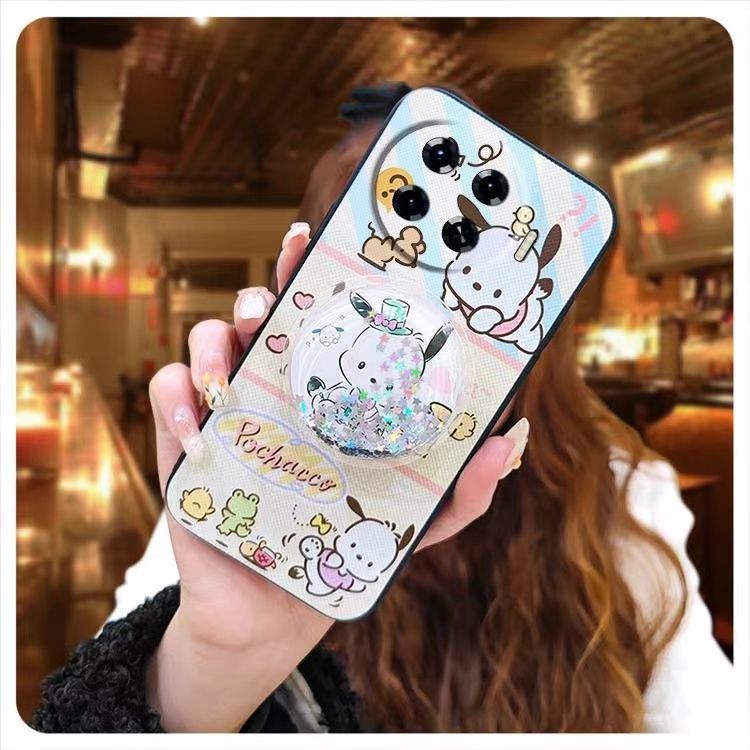 Phone Case for [ Tecno Spark 20 Pro+/Spark 20 Pro Plus ] Cute Fashion Silicona Shockproof Cover with Pop Socket Stand