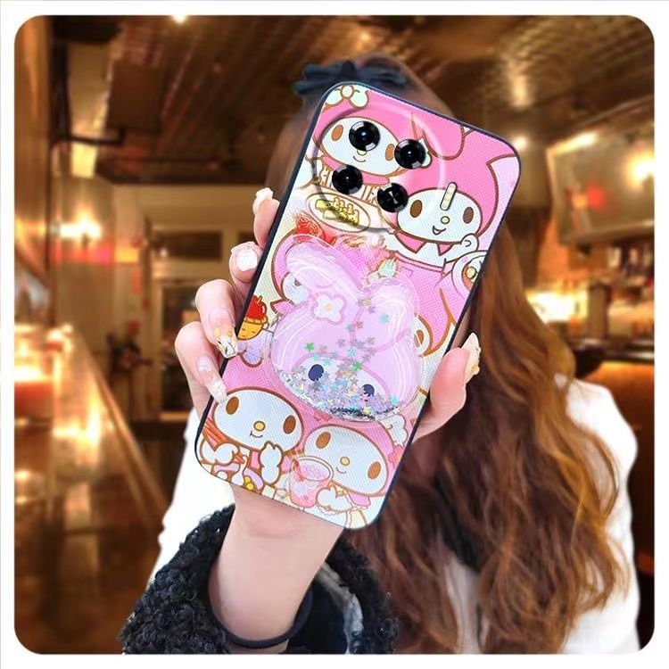 Phone Case for [ Tecno Spark 20 Pro+/Spark 20 Pro Plus ] Cute Fashion Silicona Shockproof Cover with Pop Socket Stand