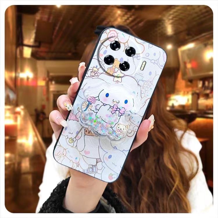 Phone Case for [ Tecno Spark 20 Pro+/Spark 20 Pro Plus ] Cute Fashion Silicona Shockproof Cover with Pop Socket Stand