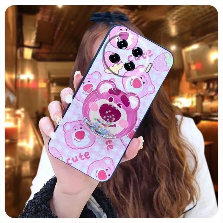 Phone Case for [ Tecno Spark 20 Pro+/Spark 20 Pro Plus ] Cute Fashion Silicona Shockproof Cover with Pop Socket Stand