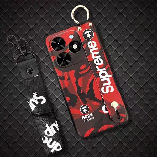 Phone Case for [ Tecno Spark 20C / Spark GO 2024/ Tecno Pop8 ] Cute Fashion Silicona Shockproof Cover with Pop Socket Stand