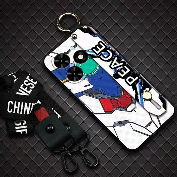 Phone Case for [ Tecno Spark 20C / Spark GO 2024/ Tecno Pop8 ] Cute Fashion Silicona Shockproof Cover with Pop Socket Stand