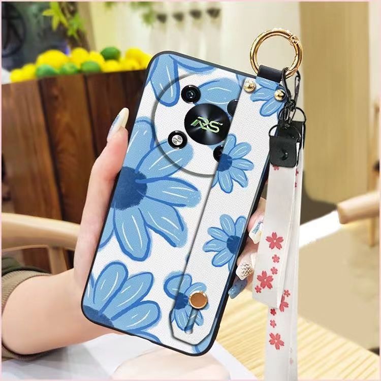 3D Cool Fashion Trendy Wristband Phone Case For itel RS4 -4G Hand Strap Soft Holder Cover & Lanyard