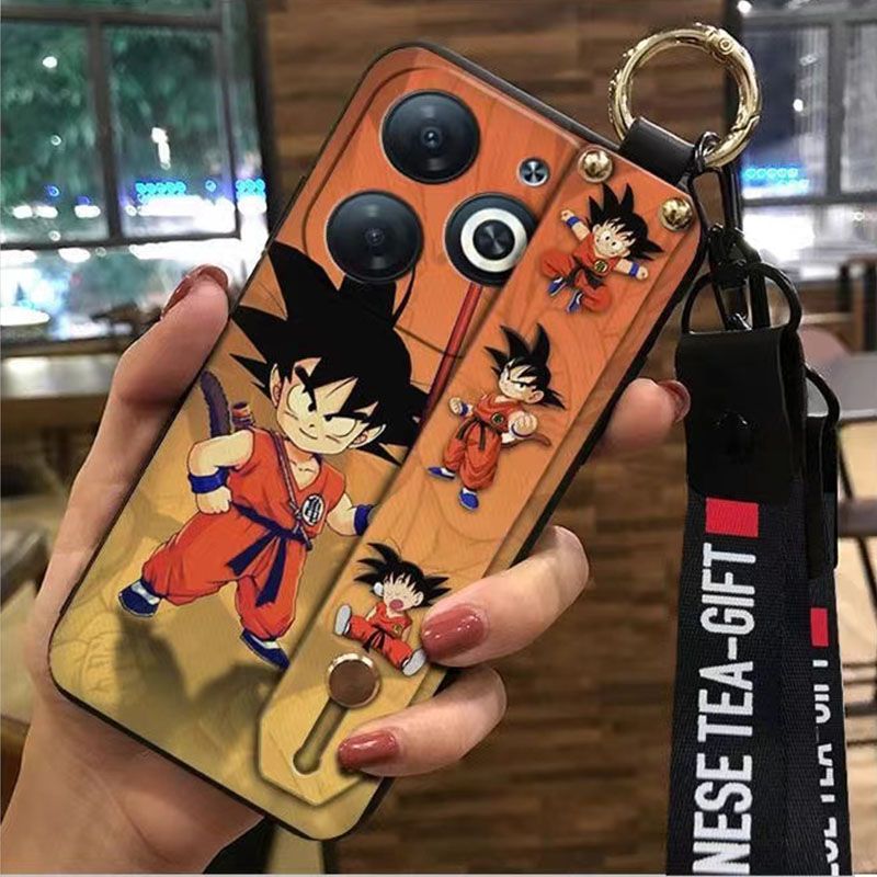 3D Cool Fashion Trendy Wristband Phone Case For itel P55 -4G Hand Strap Soft Holder Cover & Lanyard