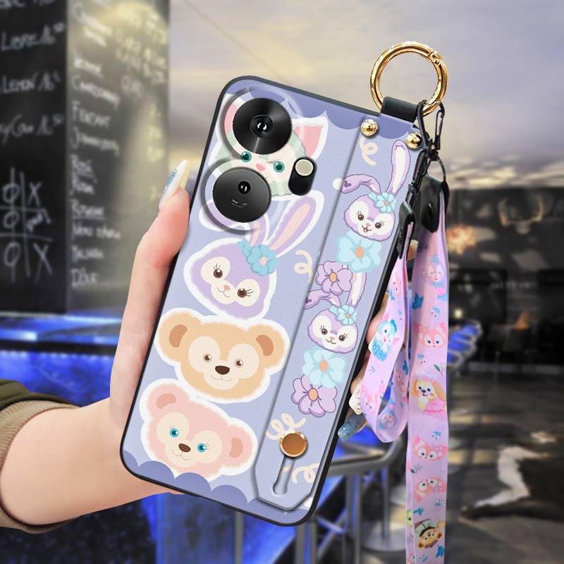 3D Cool Fashion Trendy Wristband Phone Case For itel P55+/P55 Plus Hand Strap Soft Holder Cover & Lanyard