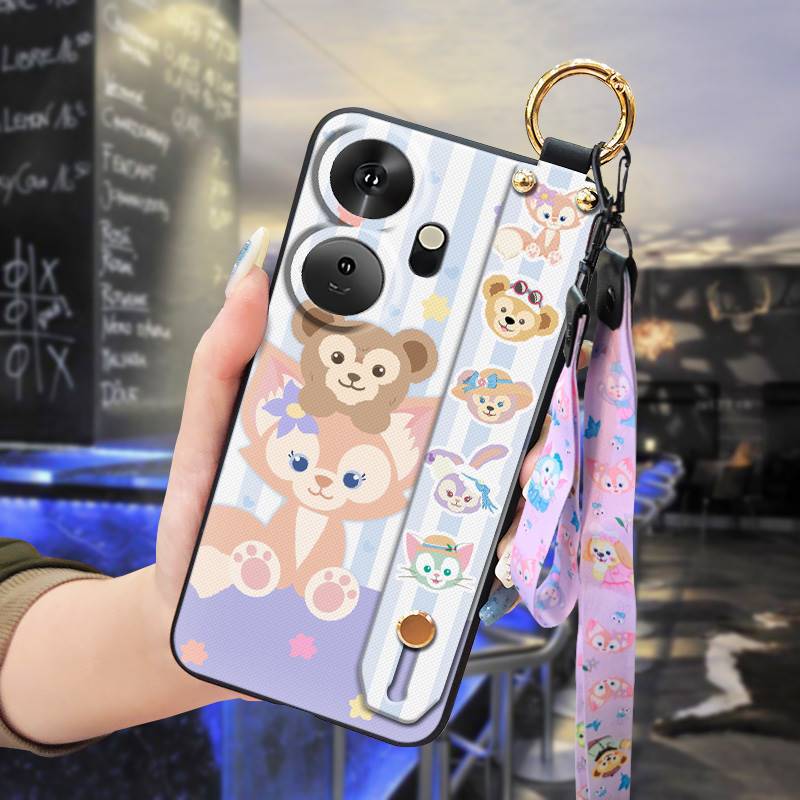 3D Cool Fashion Trendy Wristband Phone Case For itel P55+/P55 Plus Hand Strap Soft Holder Cover & Lanyard