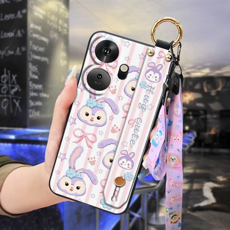 3D Cool Fashion Trendy Wristband Phone Case For itel P55+/P55 Plus Hand Strap Soft Holder Cover & Lanyard