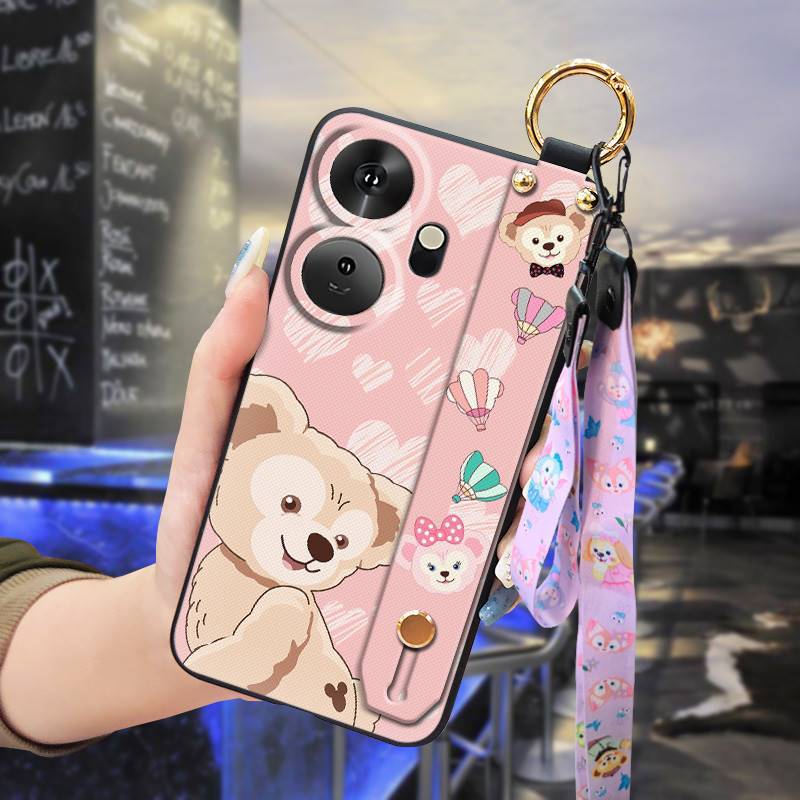 3D Cool Fashion Trendy Wristband Phone Case For itel P55+/P55 Plus Hand Strap Soft Holder Cover & Lanyard
