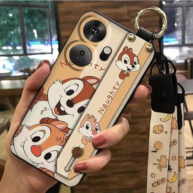 3D Cool Fashion Trendy Wristband Phone Case For itel P55+/P55 Plus Hand Strap Soft Holder Cover & Lanyard