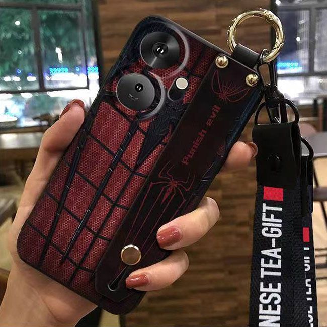 3D Cool Fashion Trendy Wristband Phone Case For itel P55+/P55 Plus Hand Strap Soft Holder Cover & Lanyard