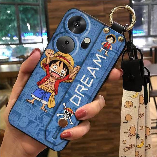 3D Cool Fashion Trendy Wristband Phone Case For itel P55+/P55 Plus Hand Strap Soft Holder Cover & Lanyard