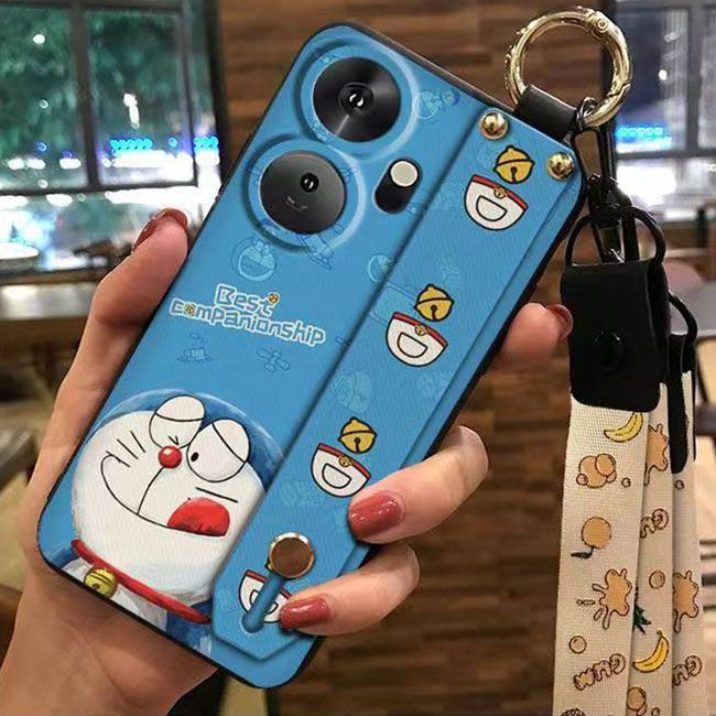 3D Cool Fashion Trendy Wristband Phone Case For itel P55+/P55 Plus Hand Strap Soft Holder Cover & Lanyard