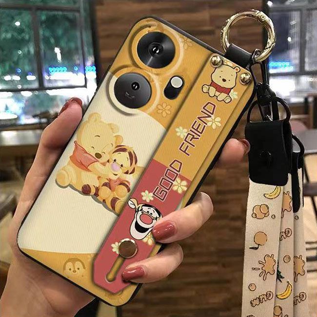 3D Cool Fashion Trendy Wristband Phone Case For itel P55+/P55 Plus Hand Strap Soft Holder Cover & Lanyard
