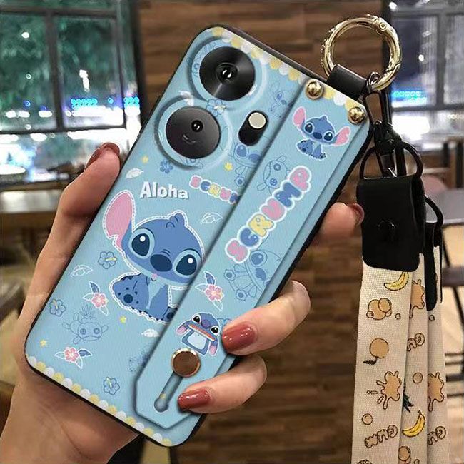 3D Cool Fashion Trendy Wristband Phone Case For itel P55+/P55 Plus Hand Strap Soft Holder Cover & Lanyard