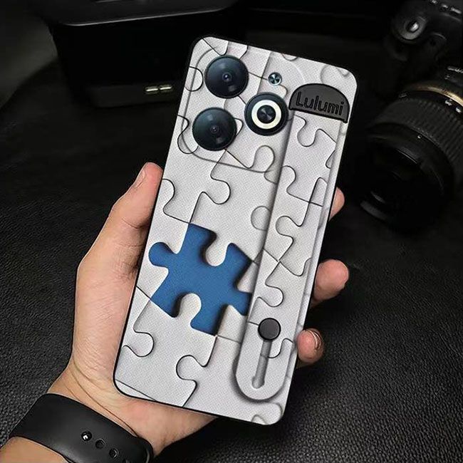 3D Cool Fashion Trendy Wristband Phone Case For itel P55 -4G Hand Strap Soft Holder Cover