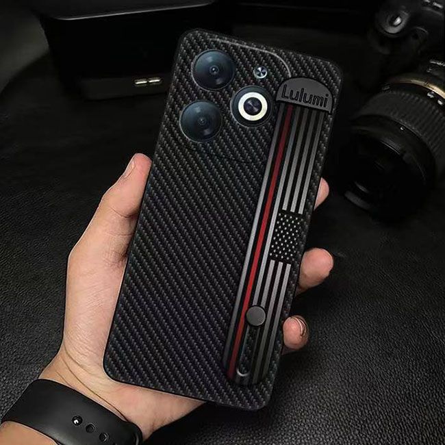 3D Cool Fashion Trendy Wristband Phone Case For itel P55 -4G Hand Strap Soft Holder Cover