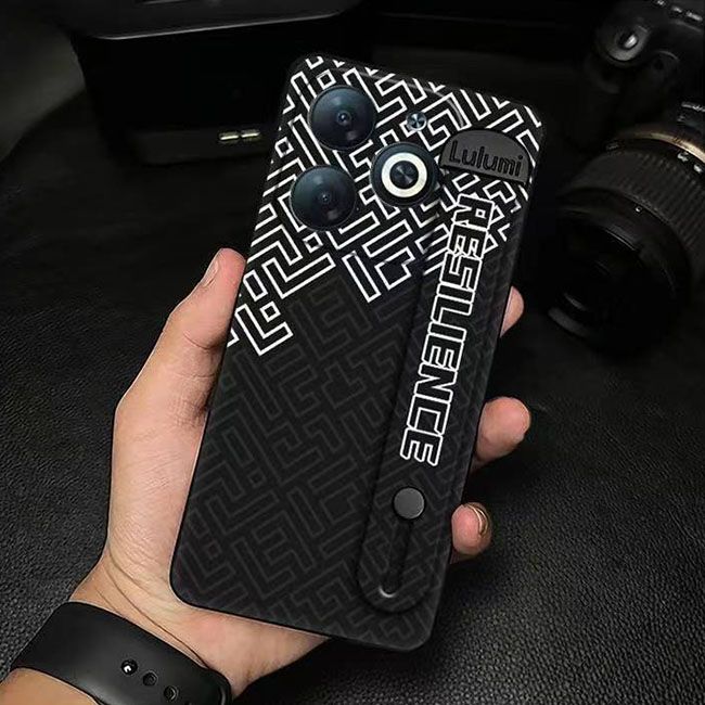 3D Cool Fashion Trendy Wristband Phone Case For itel P55 -4G Hand Strap Soft Holder Cover