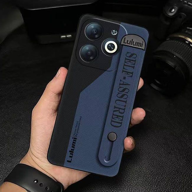 3D Cool Fashion Trendy Wristband Phone Case For itel P55 -4G Hand Strap Soft Holder Cover