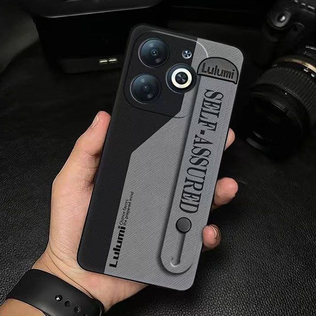 3D Cool Fashion Trendy Wristband Phone Case For itel P55 -4G Hand Strap Soft Holder Cover