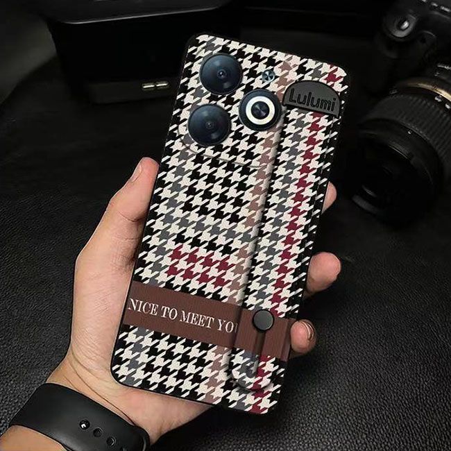 3D Cool Fashion Trendy Wristband Phone Case For itel P55 -4G Hand Strap Soft Holder Cover