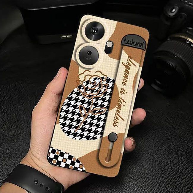 3D Cool Fashion Trendy Wristband Phone Case For itel P55+/P55 Plus Hand Strap Soft Holder Cover