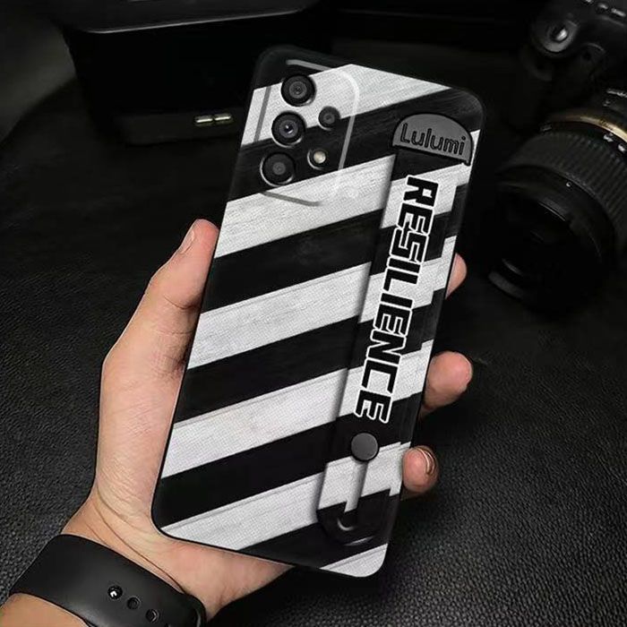 3D Cool Fashion Trendy Wristband Phone Case For Samsung Galaxy A73 A53 A33 A23 A13 A72 A52 A32 Hand Strap Soft Holder Cover