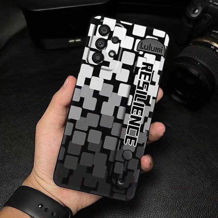 3D Cool Fashion Trendy Wristband Phone Case For Samsung Galaxy A73 A53 A33 A23 A13 A72 A52 A32 Hand Strap Soft Holder Cover