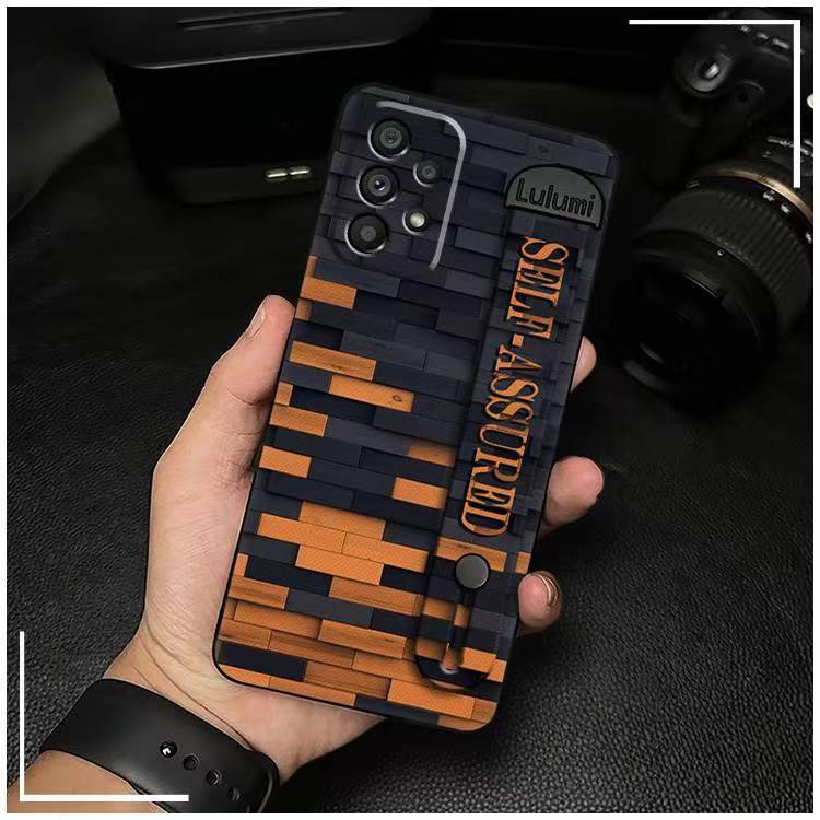 3D Cool Fashion Trendy Wristband Phone Case For Samsung Galaxy A73 A53 A33 A23 A13 A72 A52 A32 Hand Strap Soft Holder Cover