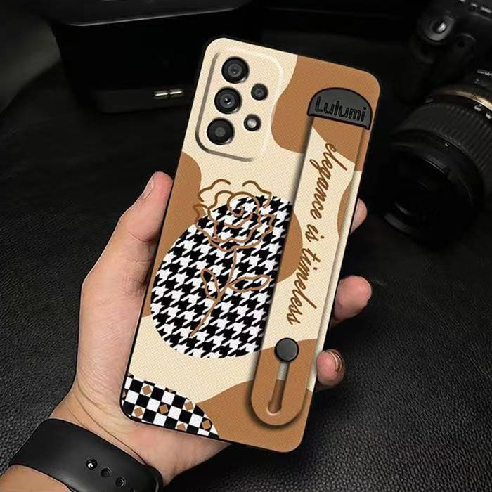 3D Cool Fashion Trendy Wristband Phone Case For Samsung Galaxy A73 A53 A33 A23 A13 A72 A52 A32 Hand Strap Soft Holder Cover
