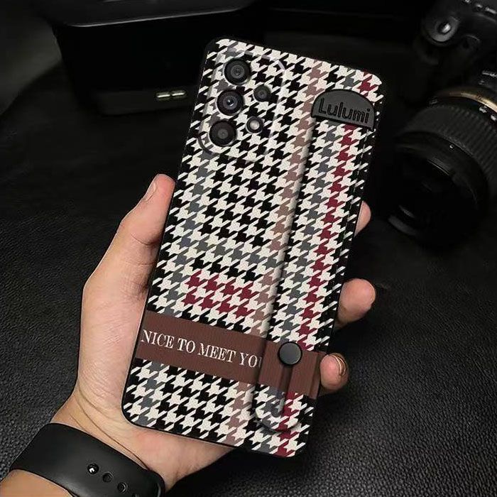 3D Cool Fashion Trendy Wristband Phone Case For Samsung Galaxy A73 A53 A33 A23 A13 A72 A52 A32 Hand Strap Soft Holder Cover