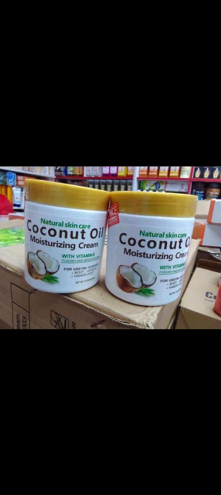 Coconut oil moisturizing cream