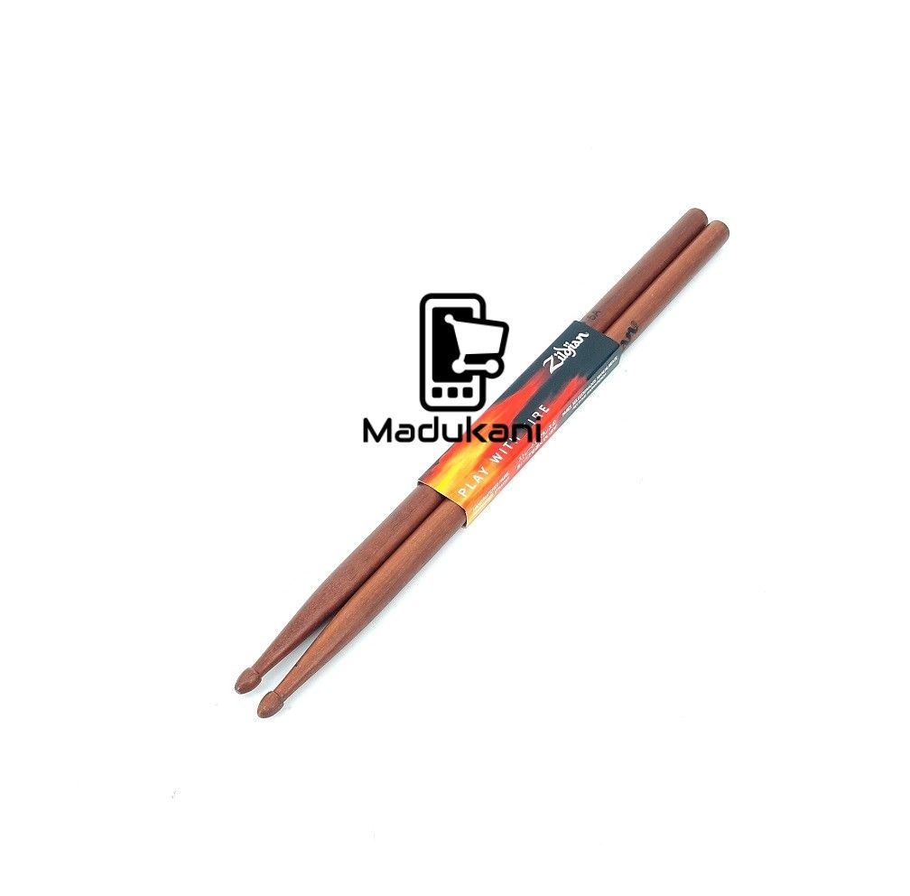 Zildjian 5A Select Hickory USA Drumsticks, Rosewood Color