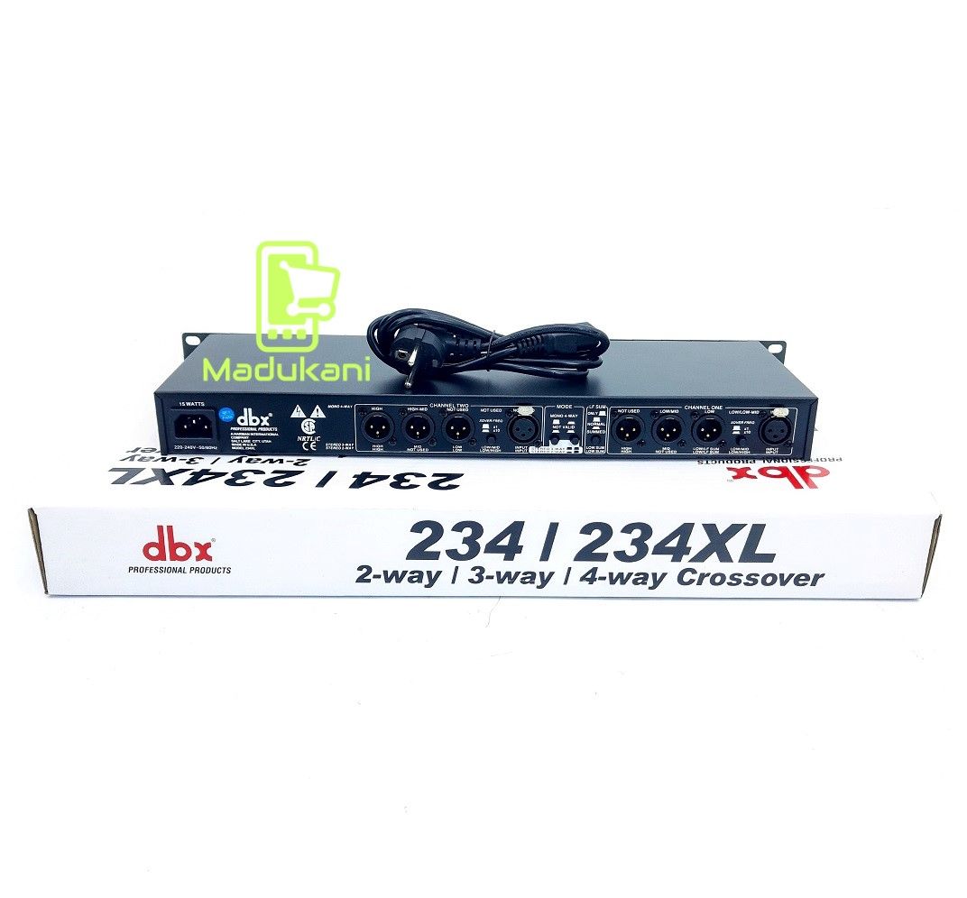 DBX 234 234XL Stereo 2 Way 3 Way 4 Way Crossover