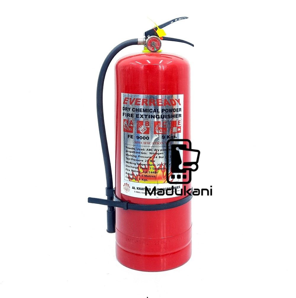 9Kg Dry Powder Fire Extinguisher for Class A, B, C, and Electrical Fires
