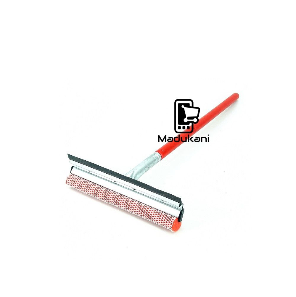 2ft Heavy Duty Sponge and Squeegee Window Cleaner with Wooden Handle